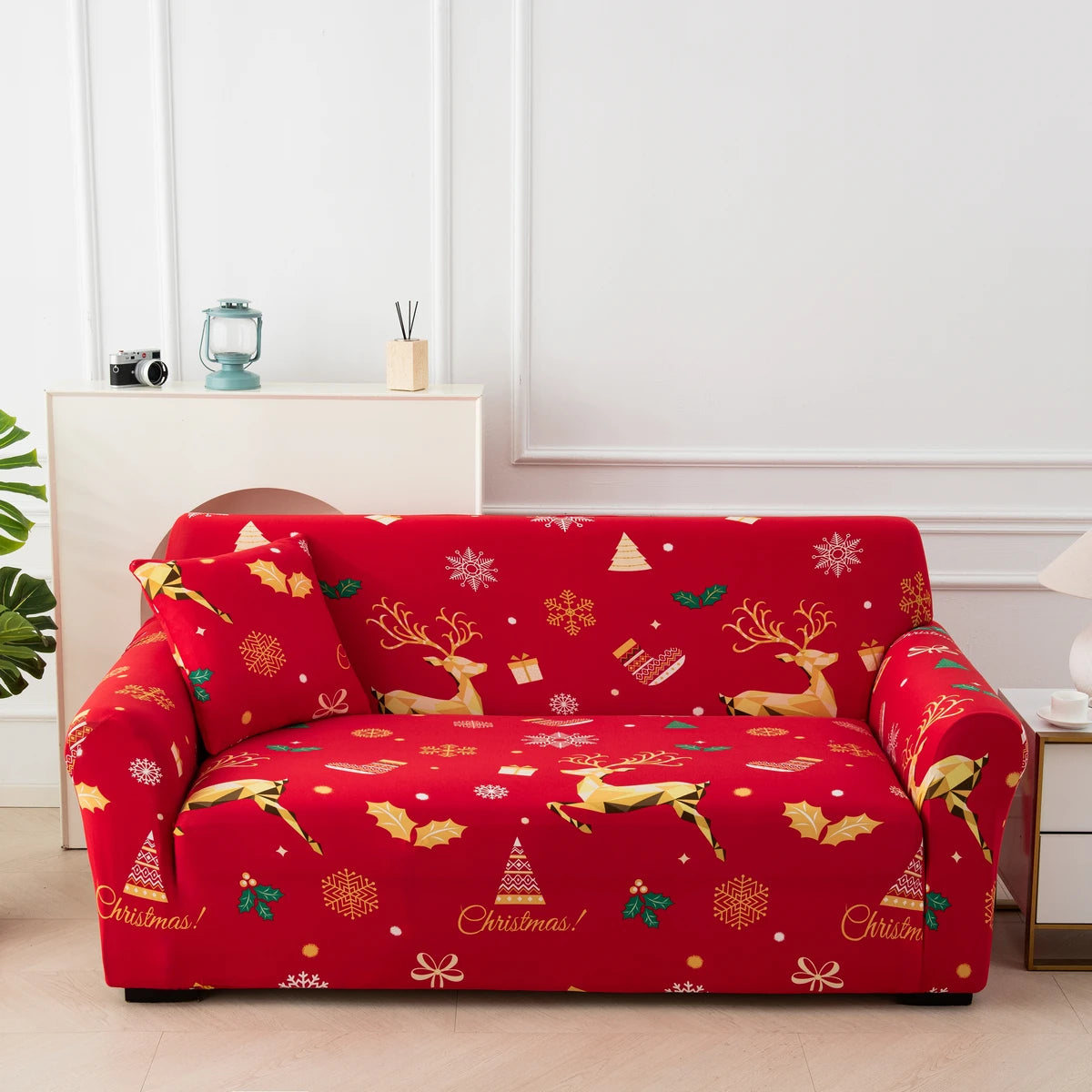 Housse de Canapé Motifs Festifs Extensible