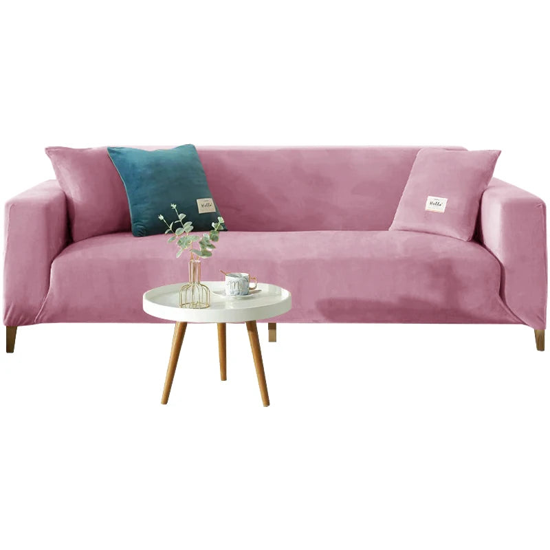 Housse Canapé Velours Doux Extensible – Protection Élégante