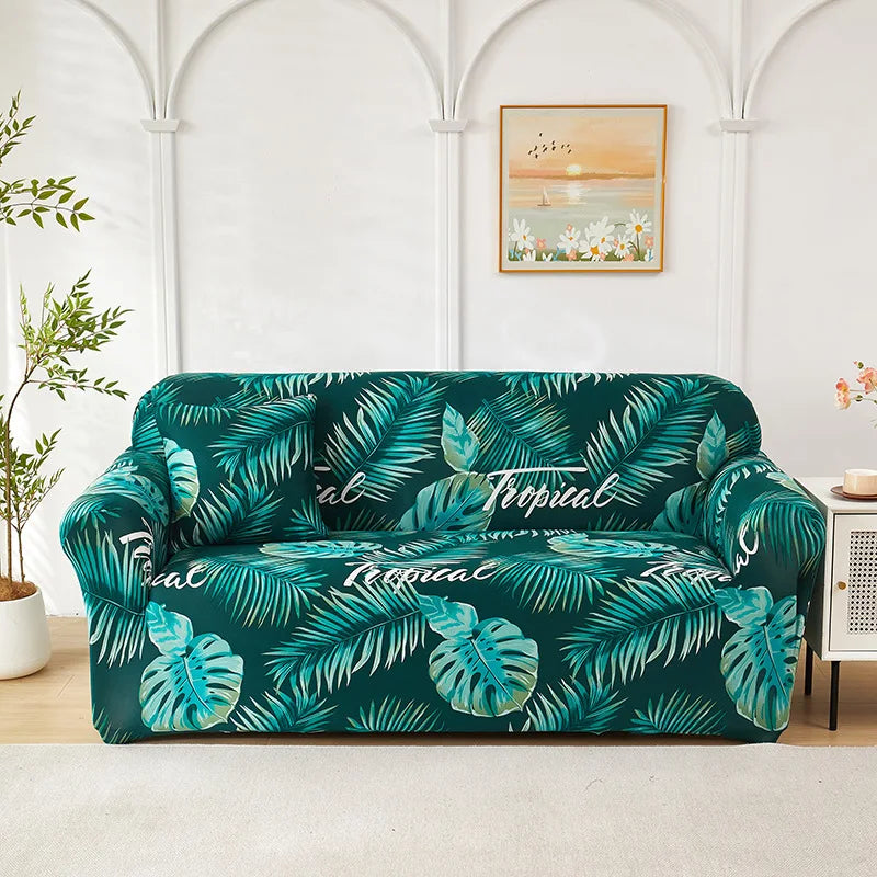 Housse de Canapé Extensible à Motifs Floraux – Protection Intégrale