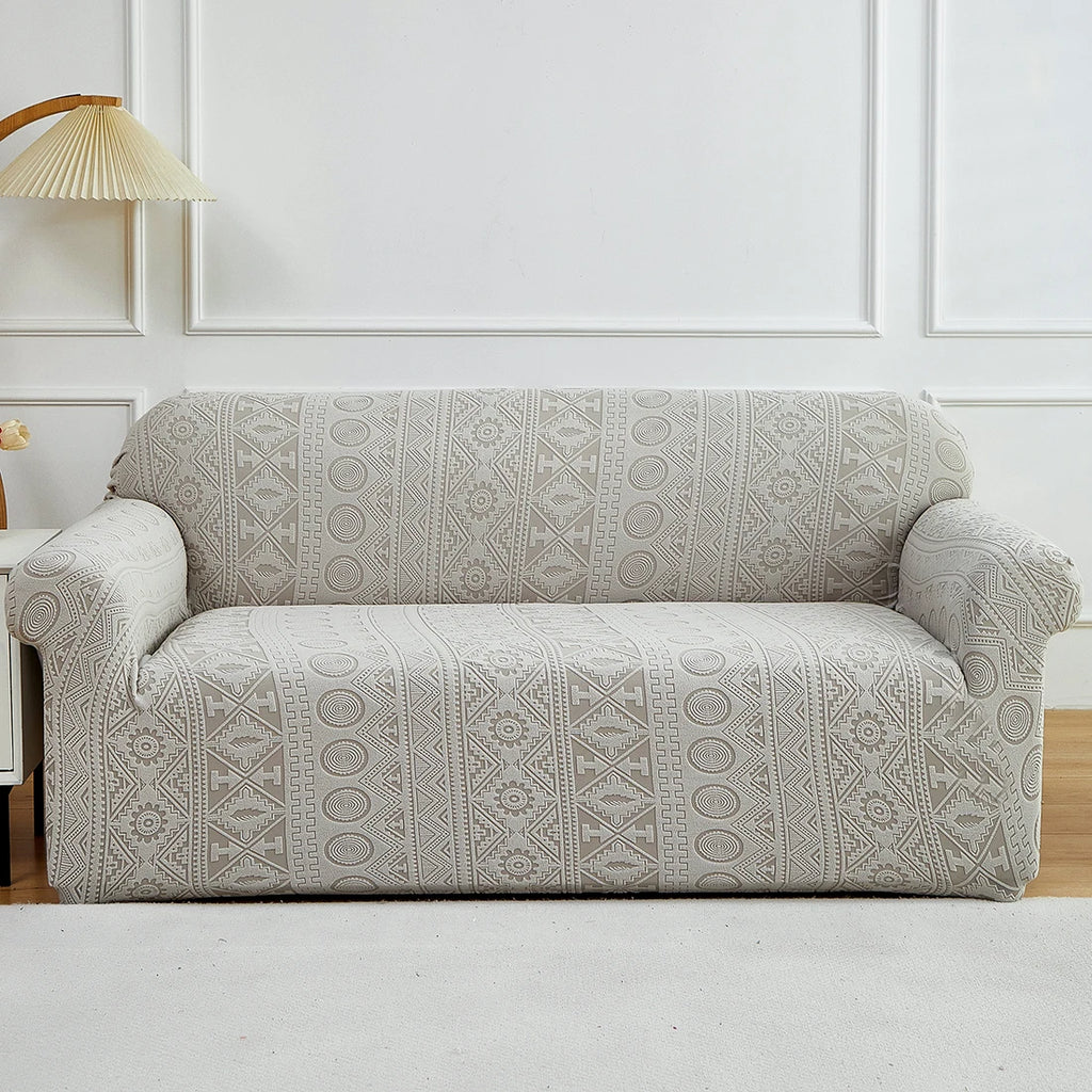 Housse de Canapé Jacquard Extensible – Style Élégant et Ajustement Facile