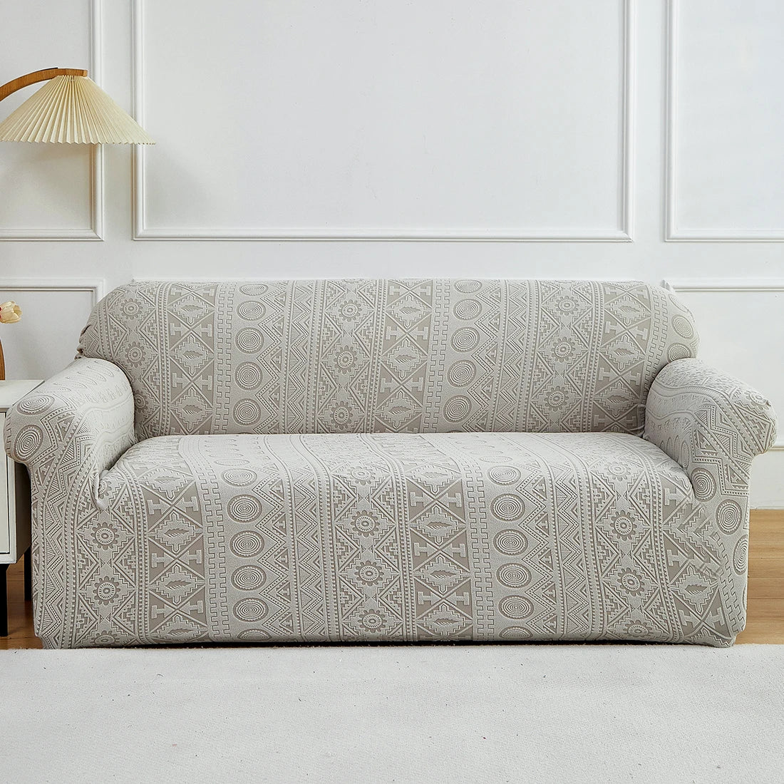 Housse de Canapé Jacquard Extensible – Style Élégant et Ajustement Facile