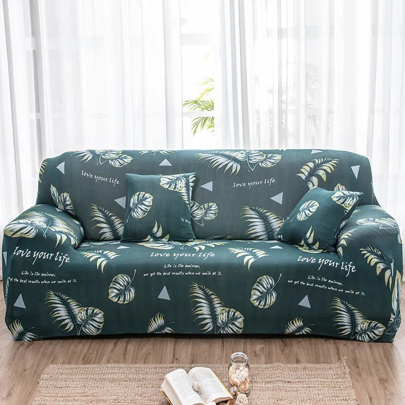 Housse de Canapé Motif Géométrique Extensible