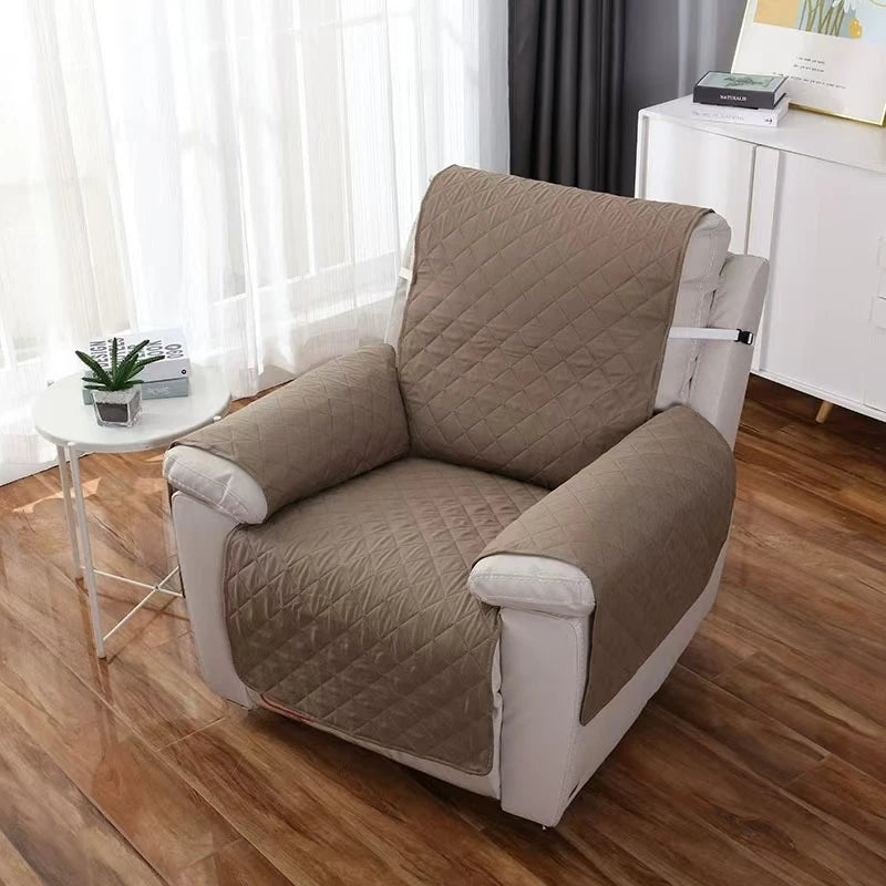 Housse de Fauteuil Matelassée Unie – Protection Assise et Dossier