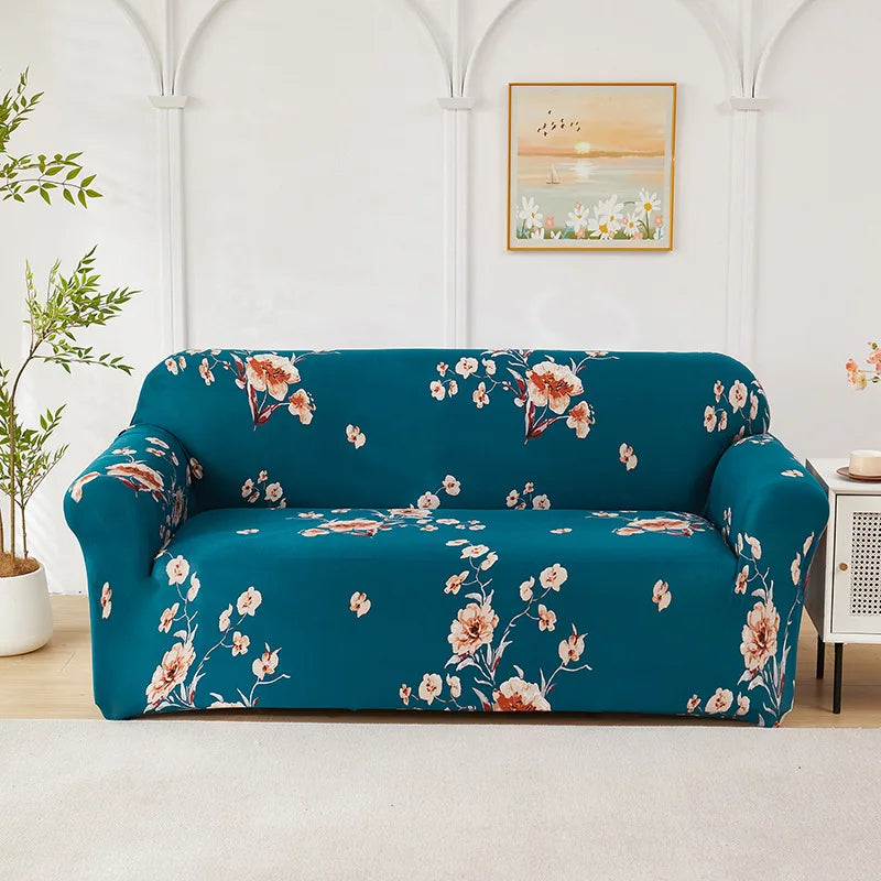 Housse de Canapé Extensible à Motifs Floraux – Protection Intégrale