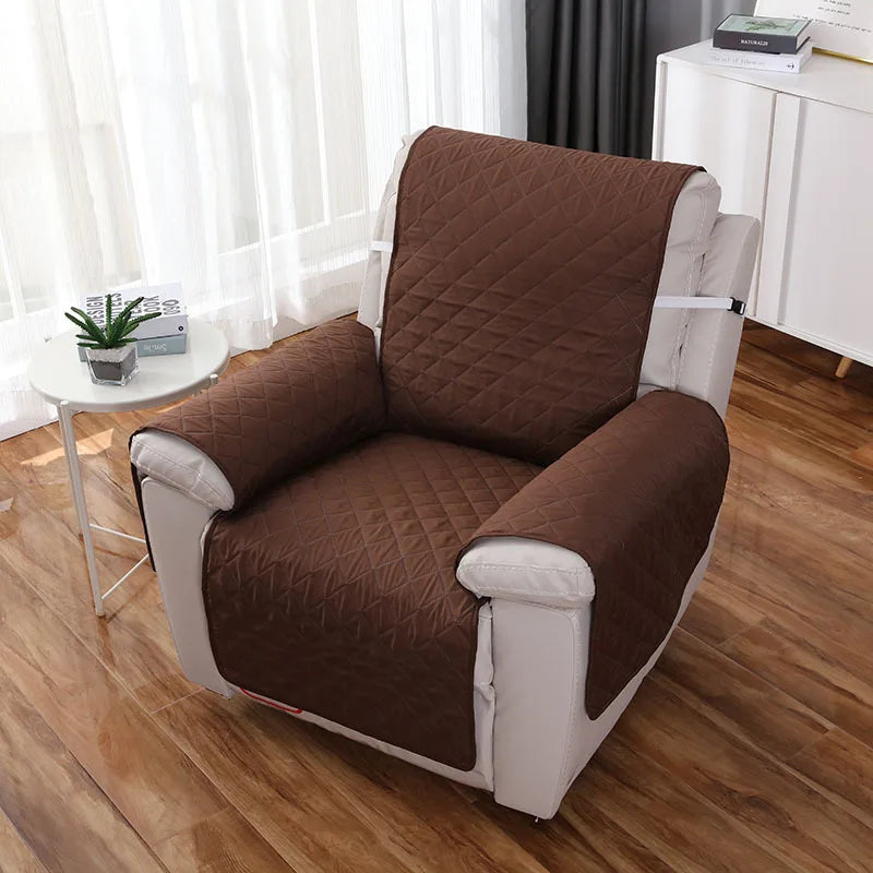 Housse de Fauteuil Matelassée Unie – Protection Assise et Dossier