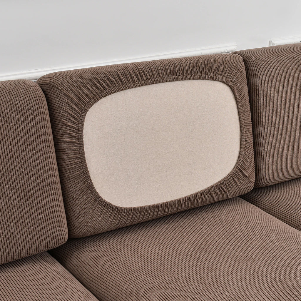 Housse de Coussin Jacquard Extensible – Protection Élastique pour Assise