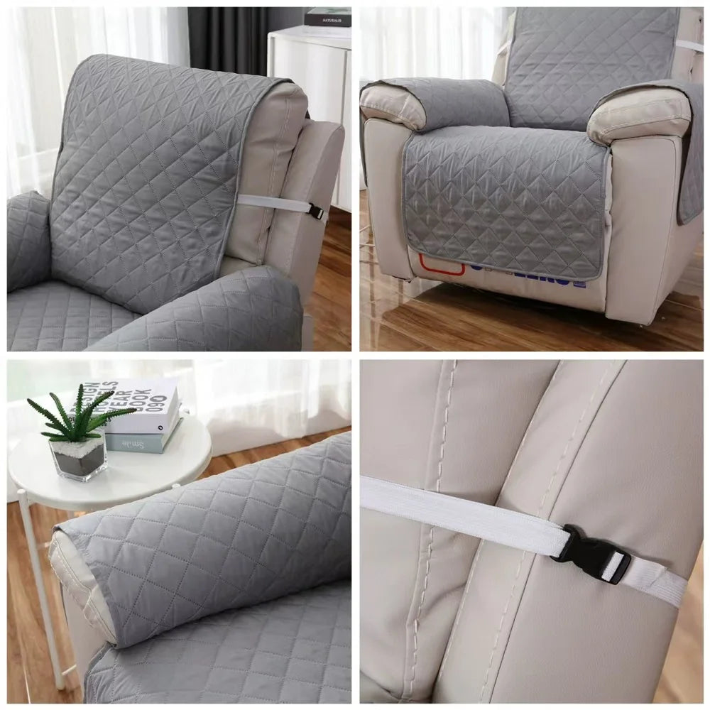 Housse de Fauteuil Matelassée Unie – Protection Assise et Dossier