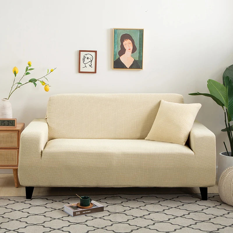 Housse de Canapé Jacquard Extensible – Protection Textile Ajustable