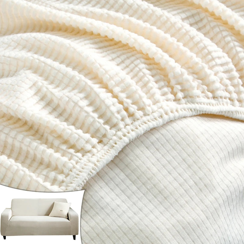 Housse de Canapé Jacquard Extensible – Protection Textile Ajustable