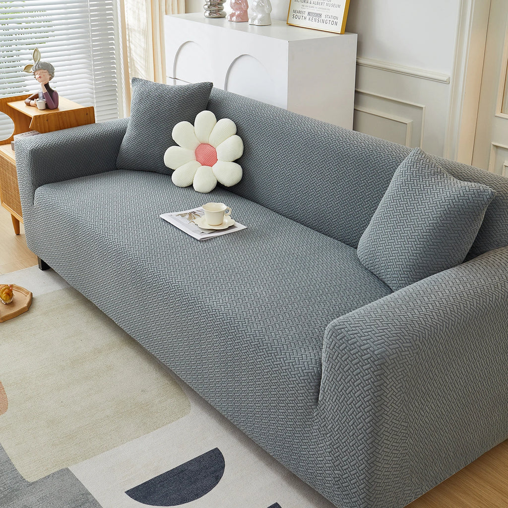 Housse de Canapé Jacquard Tissé Extensible