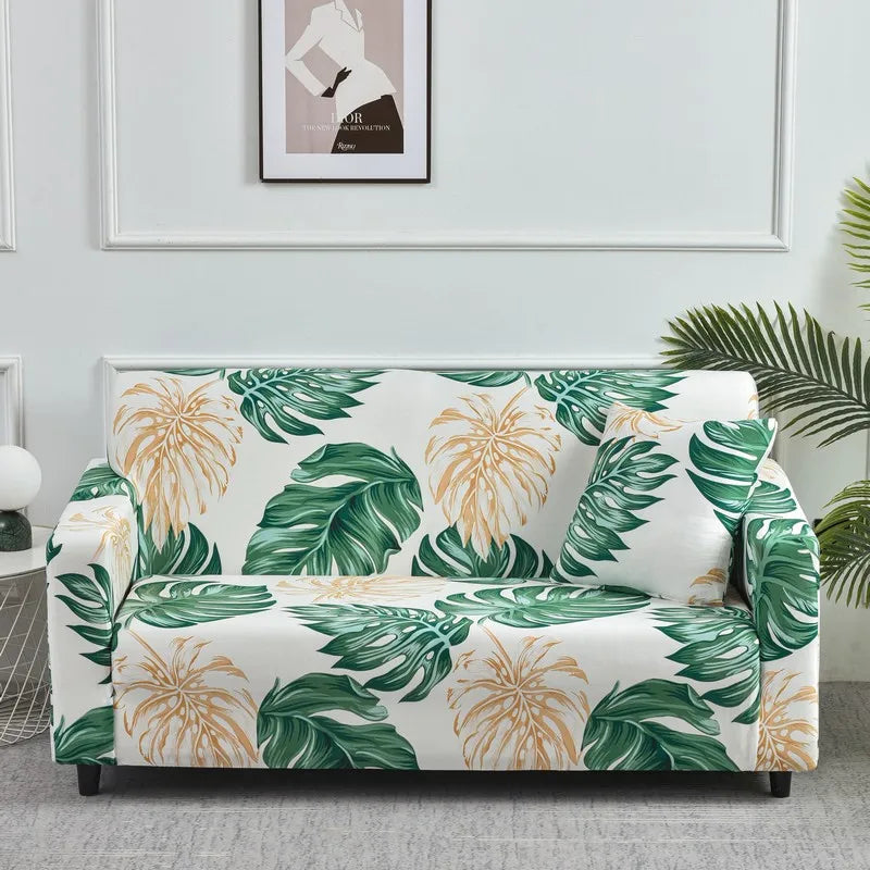 Housse de Canapé Extensible à Motifs Floraux Modernes