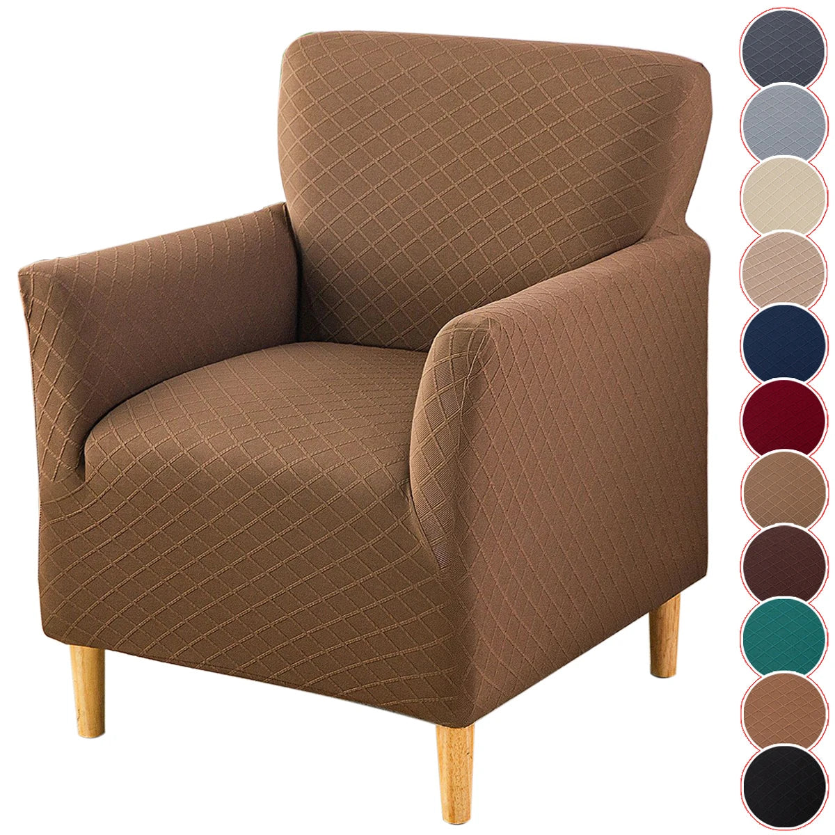 Housse Fauteuil Jacquard Antidérapante