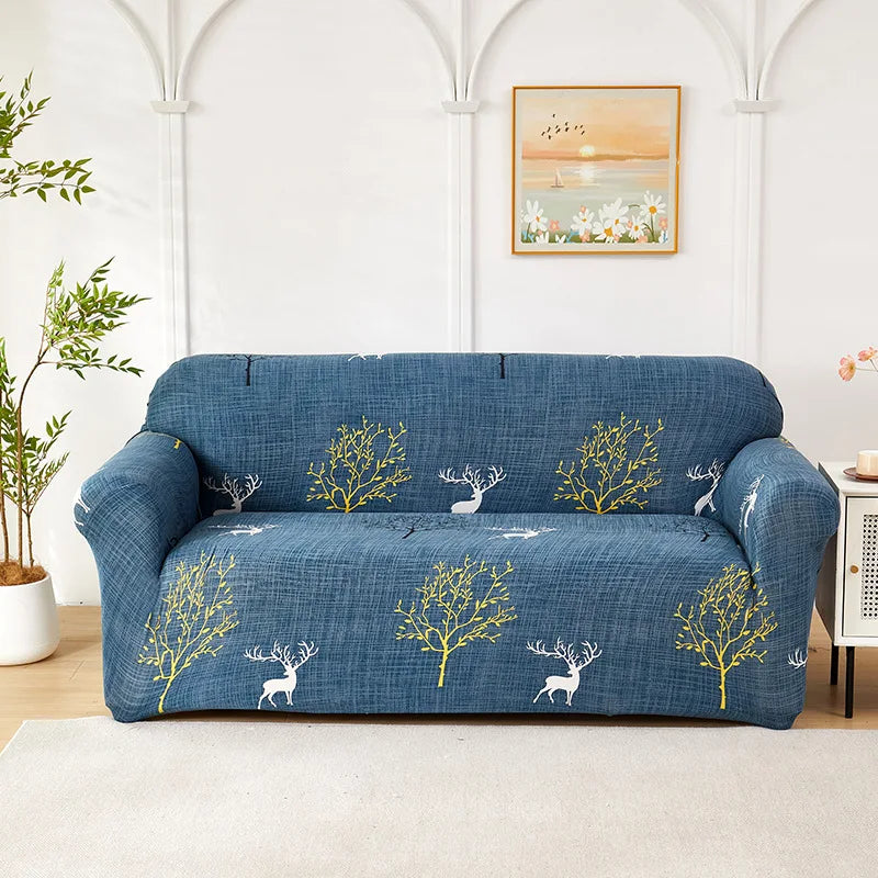 Housse de Canapé Extensible à Motifs Floraux – Protection Intégrale