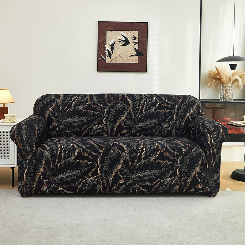 Housse Canapé Extensible Motifs Floraux Multi-Tailles