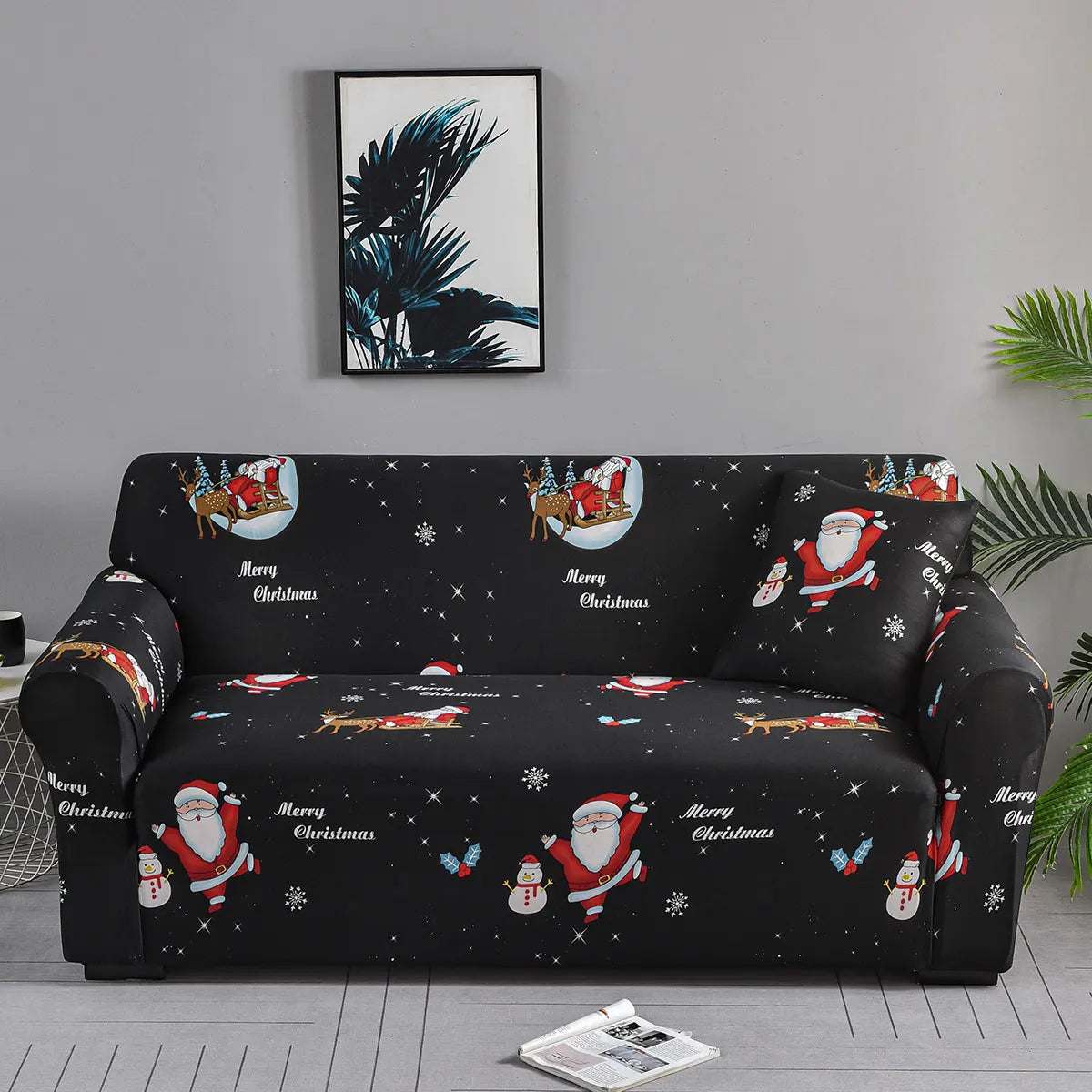 Housse Coussin Jacquard Antidérapante – Protection de Siège Élastique