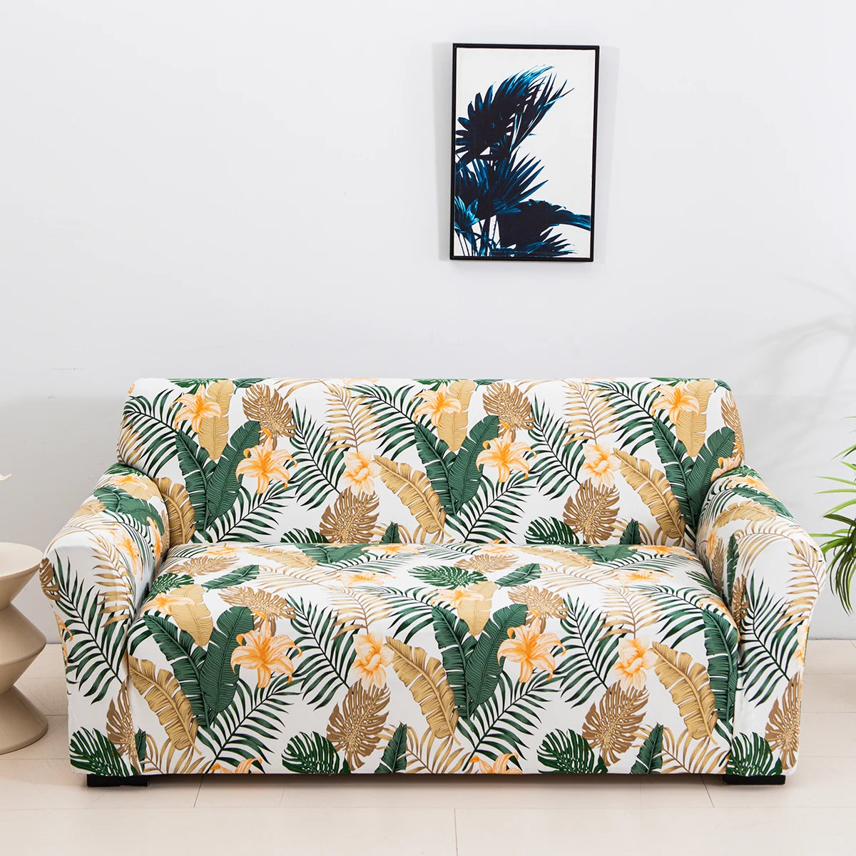 Housse de Canapé Imprimée Colorée Extensible