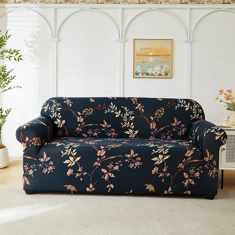 Housse de Canapé Extensible à Motifs Floraux – Protection Intégrale