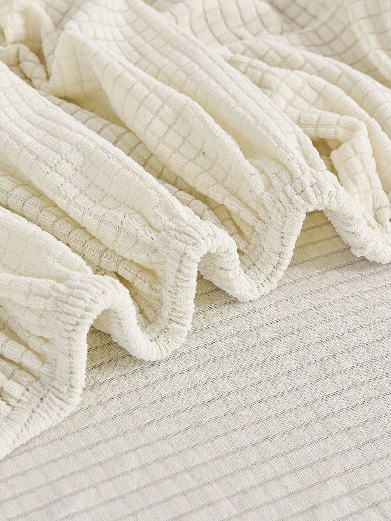 Housse de Canapé Jacquard Demi-Couverture Antidérapante