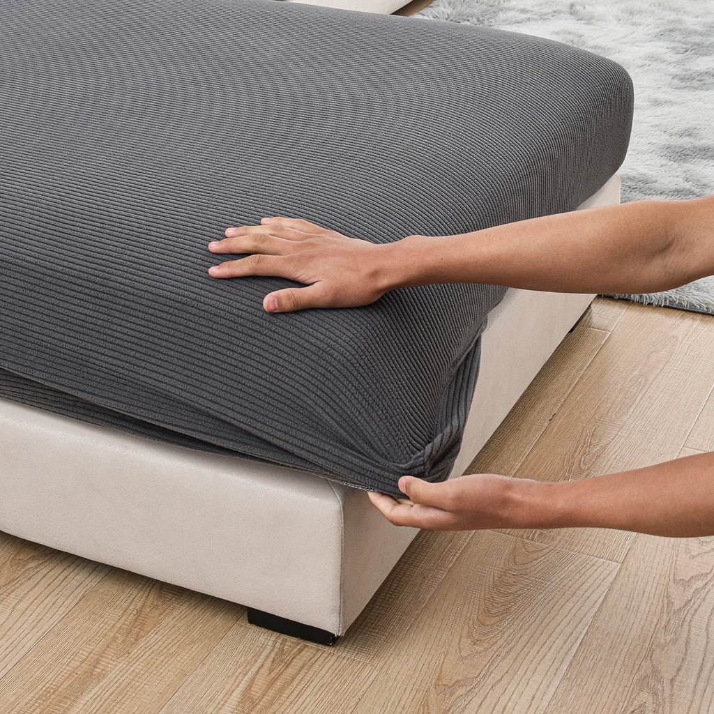 Housse de Coussin Jacquard Extensible – Protection Élastique pour Assise