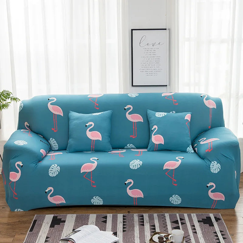 Housse de Canapé Motif Géométrique Extensible