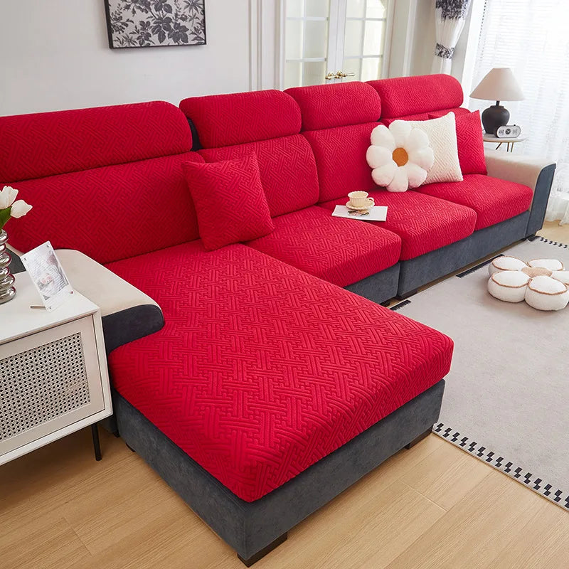 Housse Jacquard pour Assise de Canapé Extensible