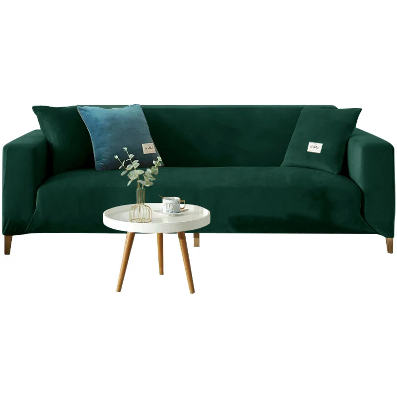 Housse Canapé Velours Doux Extensible – Protection Élégante