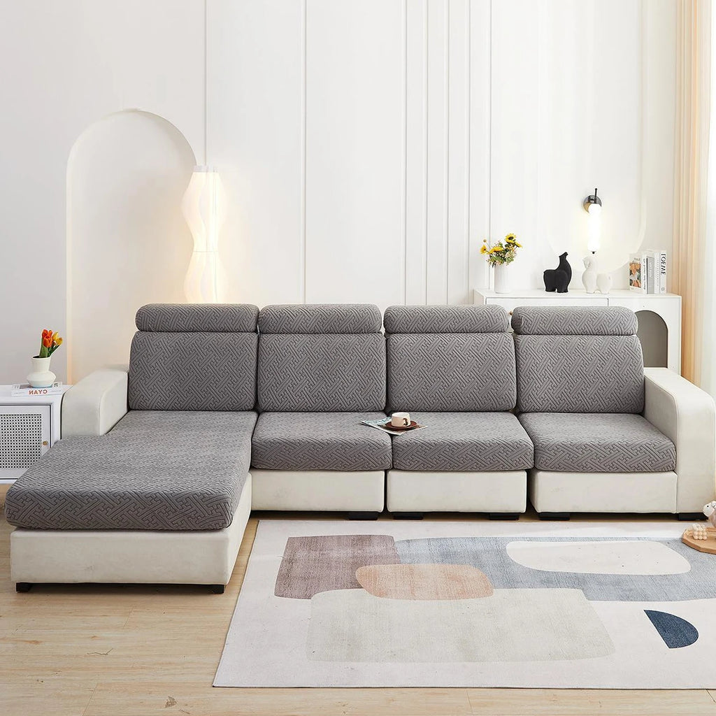Housse Jacquard pour Assise de Canapé Extensible