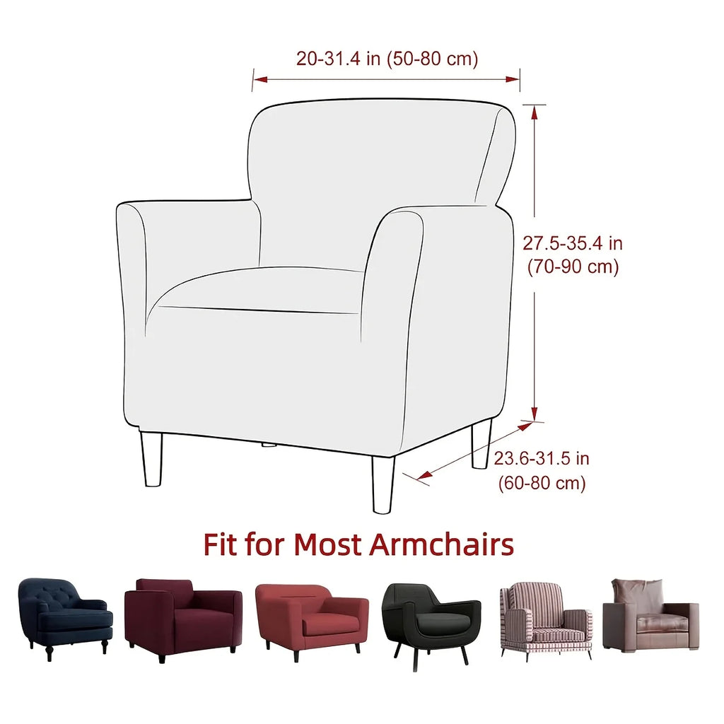 Housse Fauteuil Jacquard Antidérapante