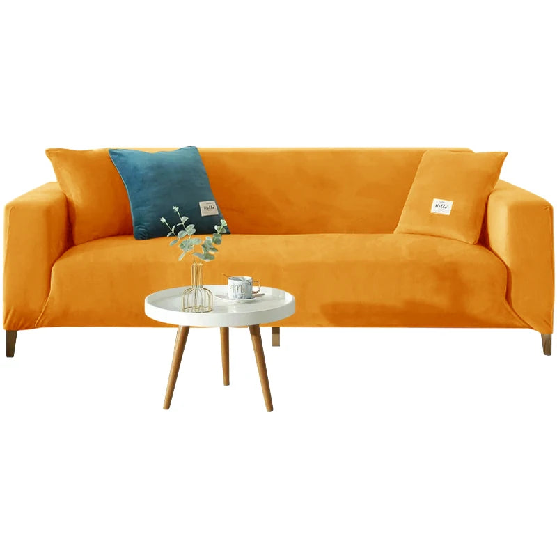 Housse Canapé Velours Doux Extensible – Protection Élégante