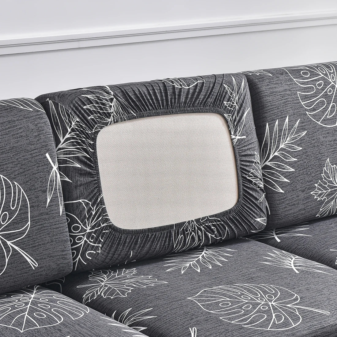 Housse d’Assise de Canapé Extensible Motif Géométrique