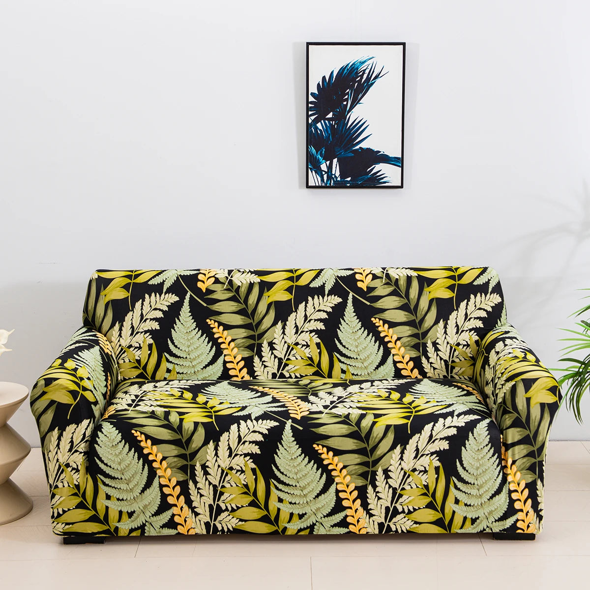 Housse de Canapé Imprimée Colorée Extensible