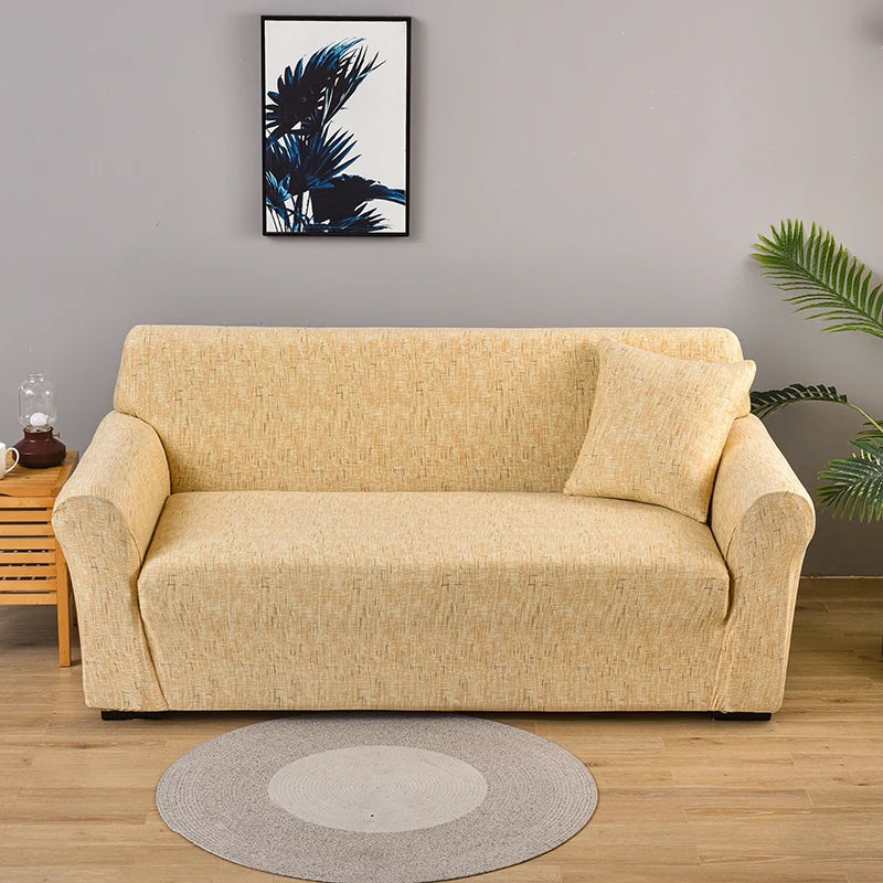 Housse Sofa Élégante Imprimée Soie-Touch