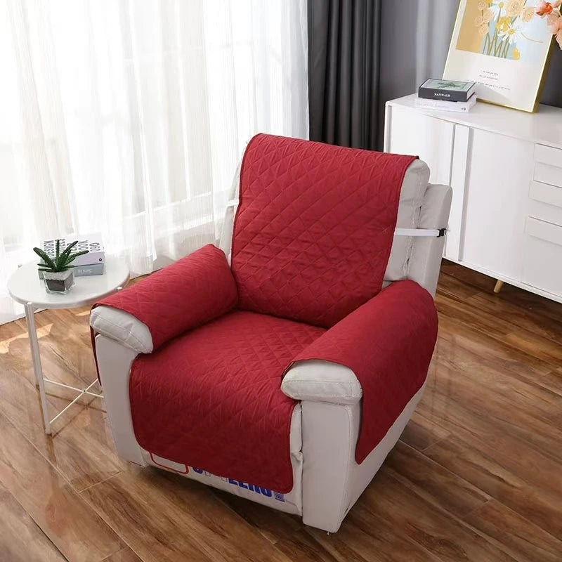Housse de Fauteuil Matelassée Unie – Protection Assise et Dossier