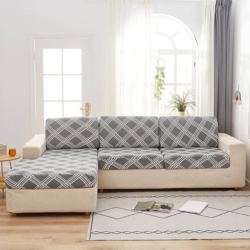 Housse de Siège de Canapé Géométrique Extensible