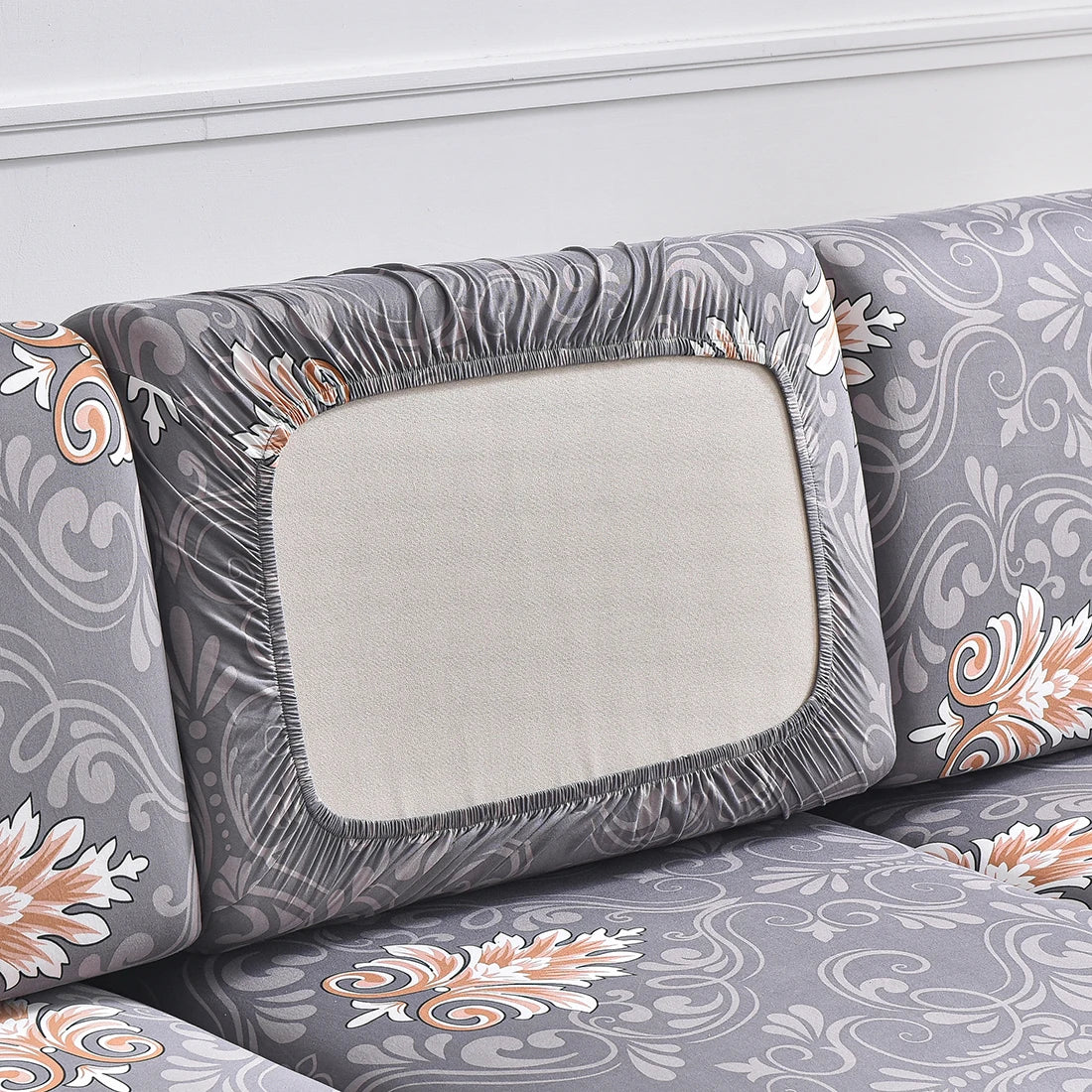 Housse d’Assise de Canapé Extensible Motif Géométrique