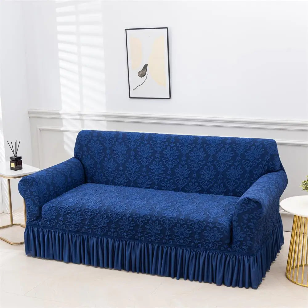 Housse Jacquard Élastique pour Canapé – Protection Antidérapante