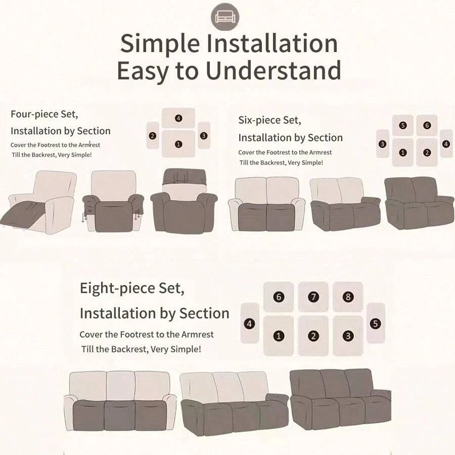 Housse de Canapé Imprimée Étanche Automne Hiver