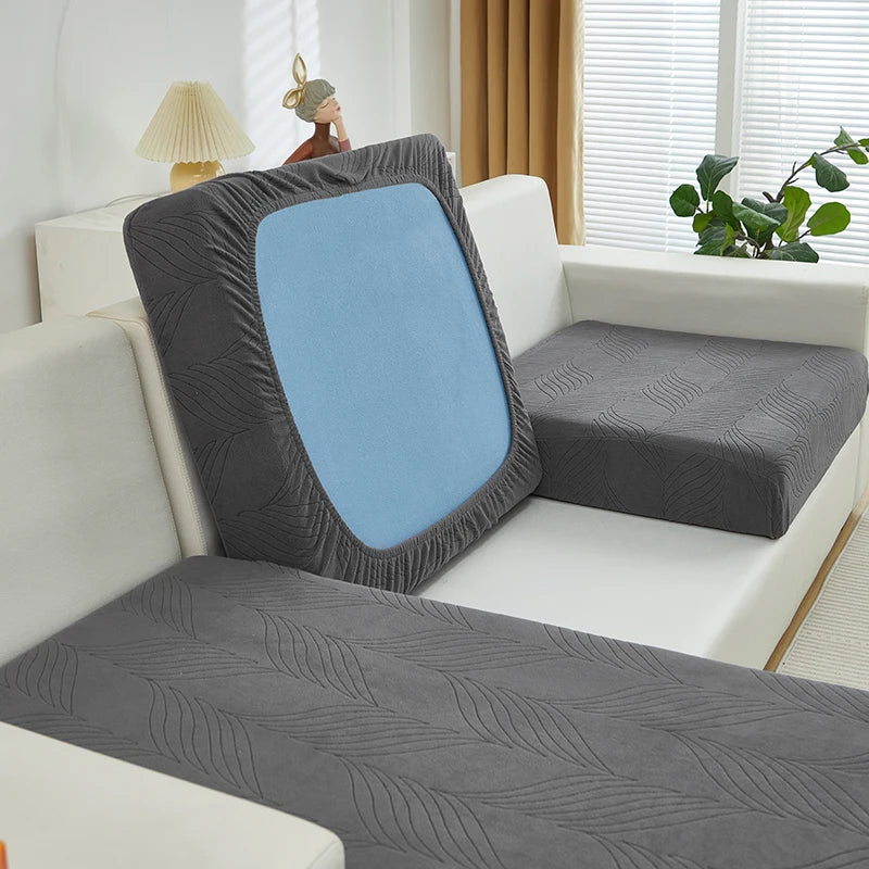 Housse de Canapé Jacquard Extensible à Motif Relief