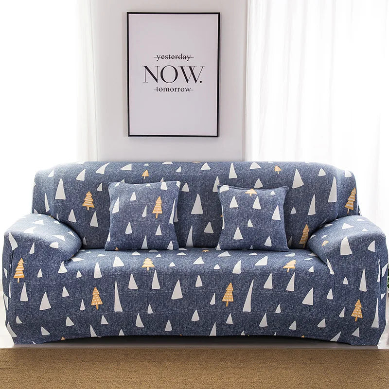 Housse de Canapé Motif Géométrique Extensible
