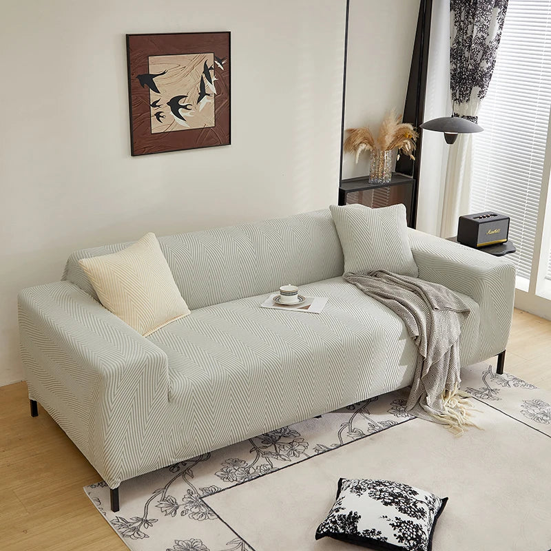 Housse de Canapé Jacquard Premium Extensible – Style Moderne