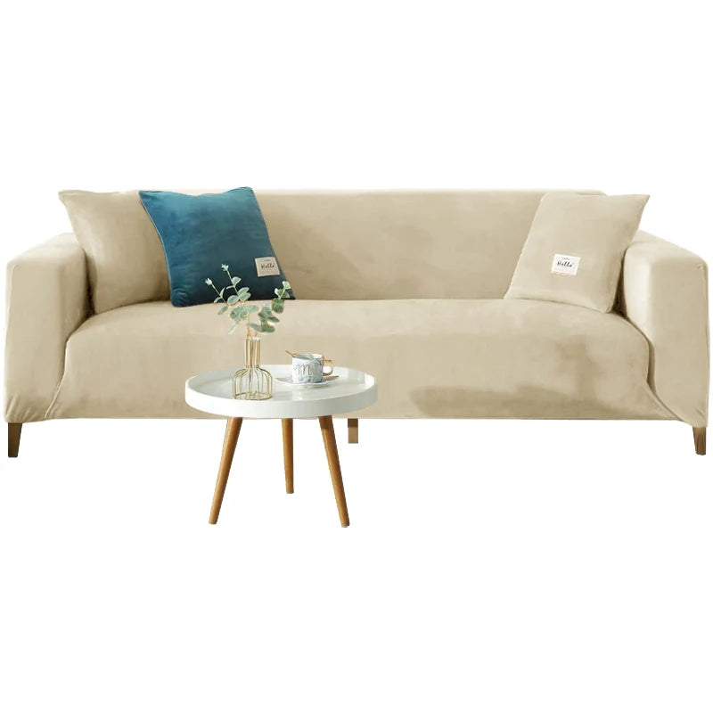 Housse Canapé Velours Doux Extensible – Protection Élégante