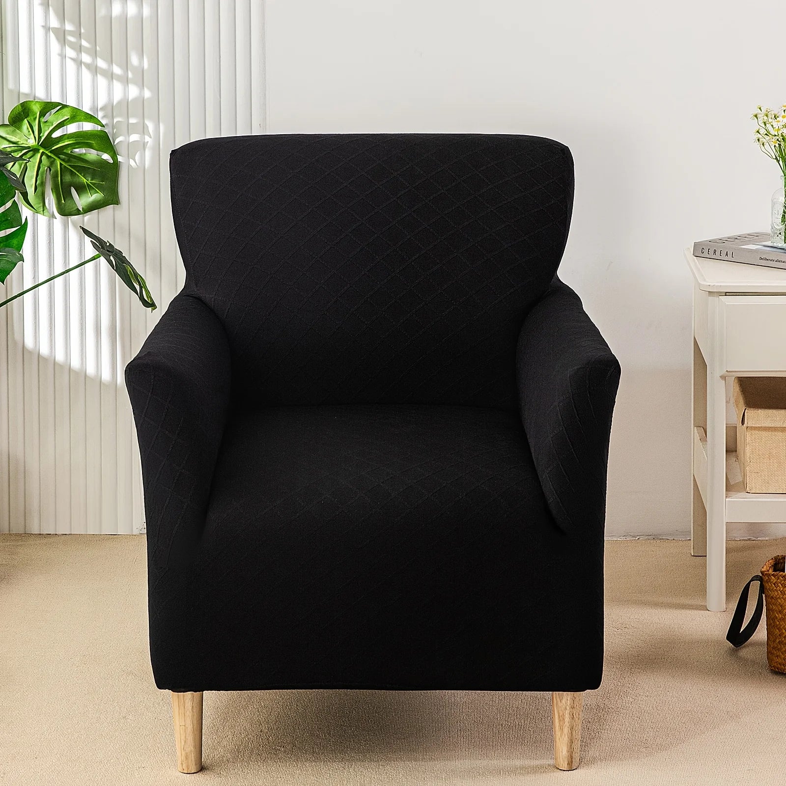 Housse Fauteuil Jacquard Antidérapante