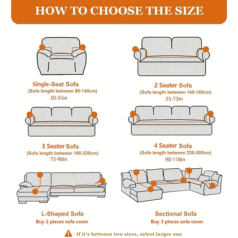 Housse de Canapé Jacquard Premium Extensible – Style Moderne