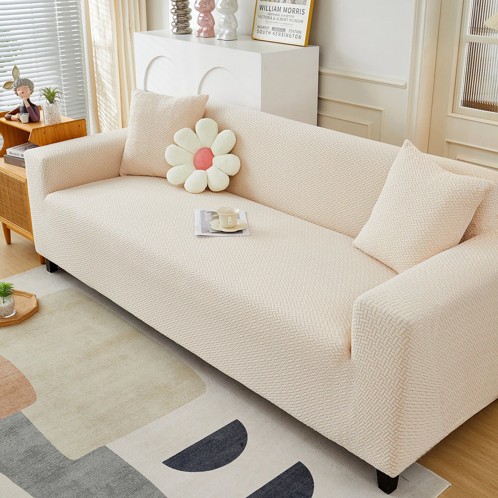 Housse de Canapé Jacquard Tissé Extensible