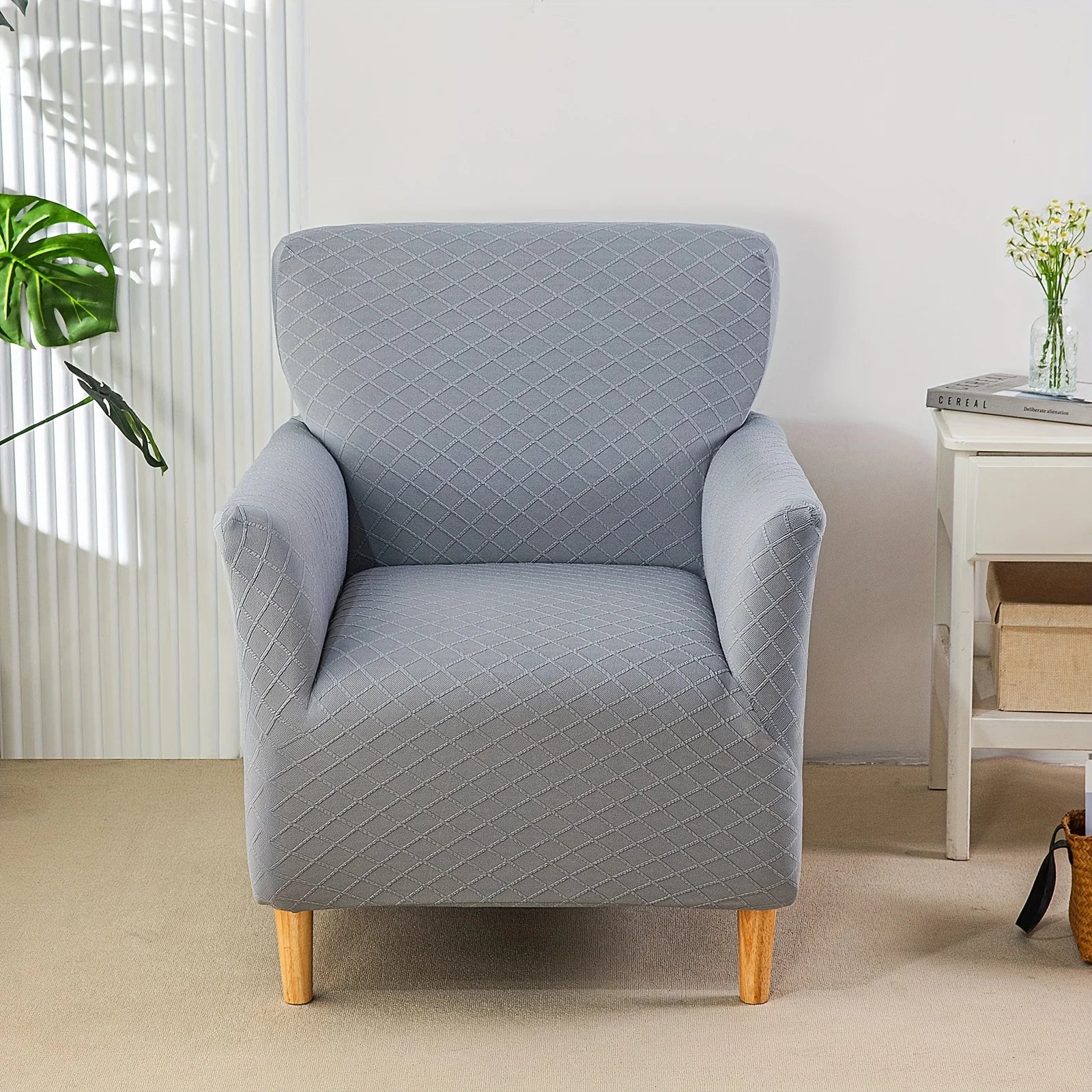 Housse Fauteuil Jacquard Antidérapante