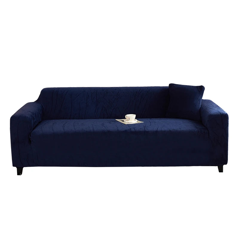 Housse Canapé Velours Extensible Moderne