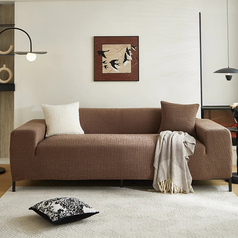 Housse de Canapé Extensible Unie Jacquard