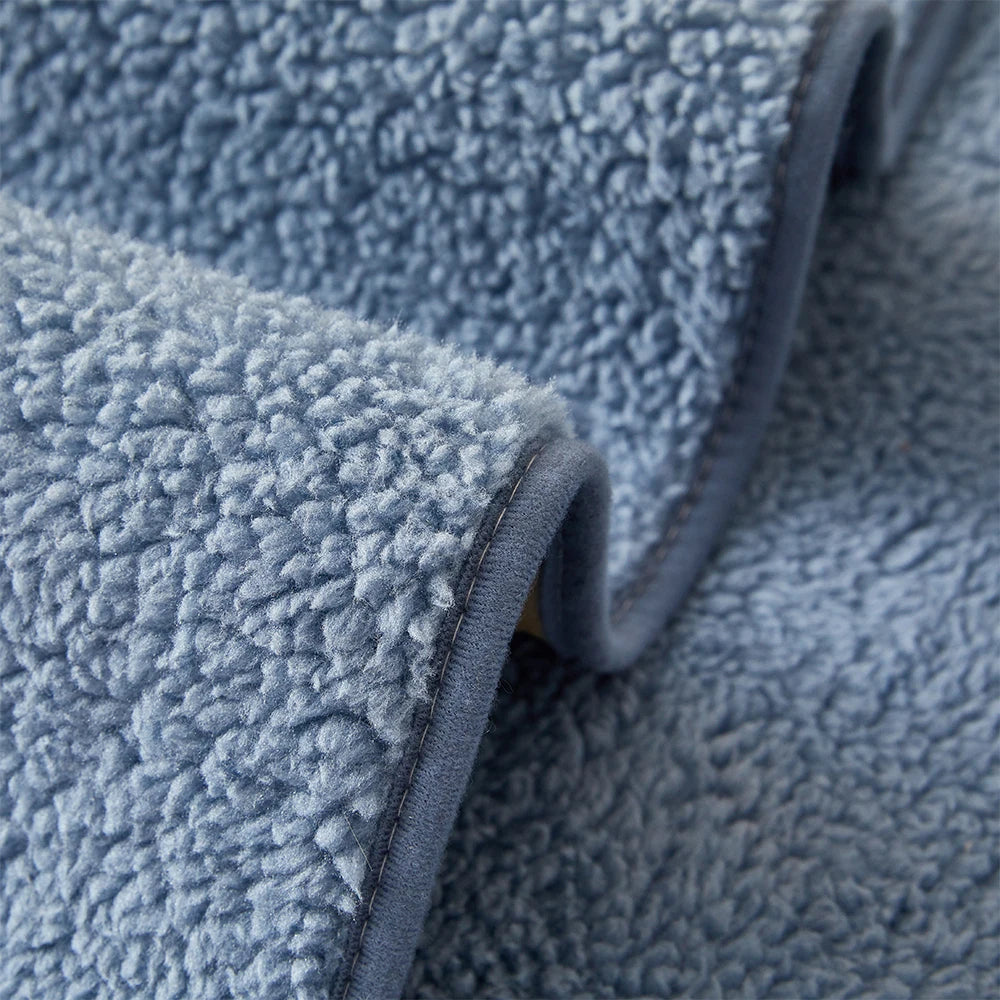 Housse de Canapé Plaid Sherpa Douce – Protection Textile Antidérapante
