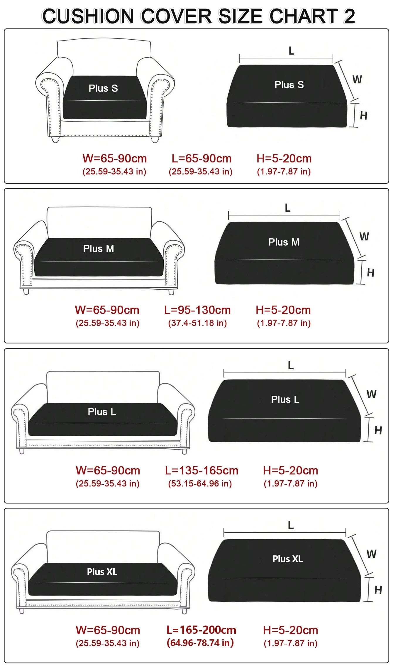 Housse de Coussin de Canapé Jacquard Extensible Anti-Glisse