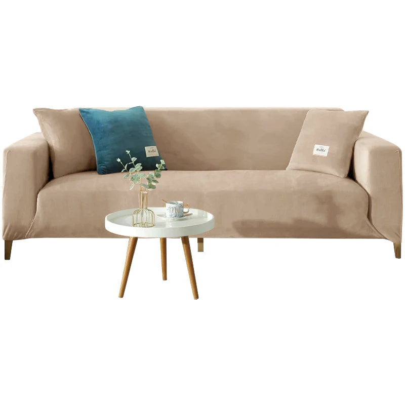 Housse Canapé Velours Doux Extensible – Protection Élégante